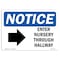 Signmission OSHA Sign, 7" H, Rigid Plastic, Enter Nursery Through Side Hallway Sign With Symbol, Landscape OS-NS-P-710-L-12076 - alternate 1